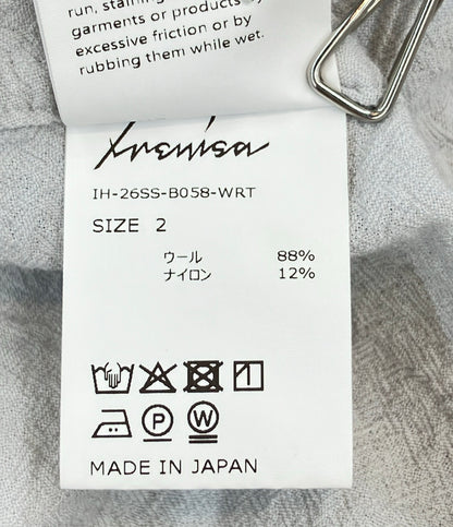 IRENISA 半袖シャツ EXTENDED YOKE HALF-SLEEVED SHIRT メンズ SIZE 2 (M) イレニサ