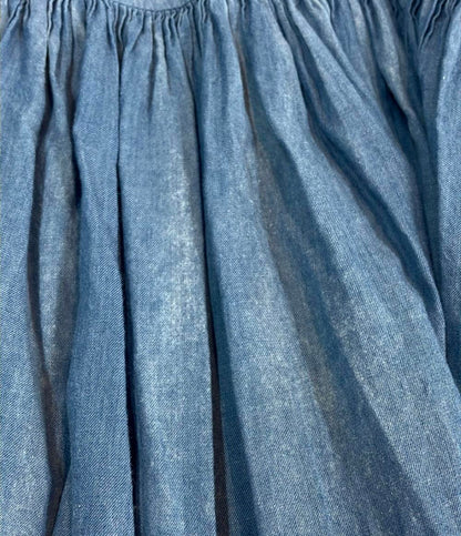 BEARDSLEY 長袖 デニムギャザーワンピース レディース SIZE 1 ビアズリー