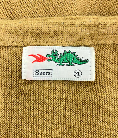 シアーズ アクリルVネックニットカーディガン メンズ SIZE XL sears