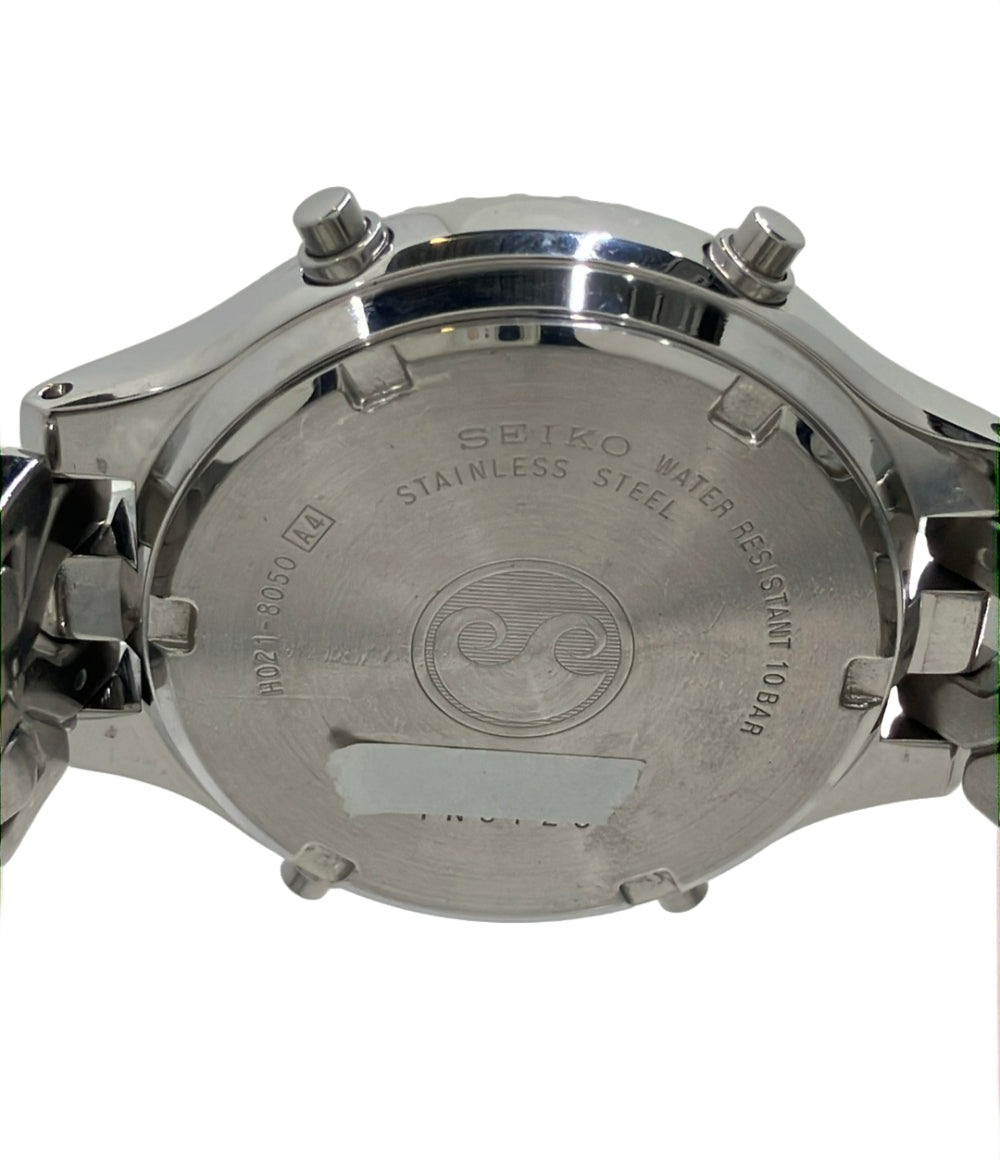 SEIKO 腕時計 クオーツ ホワイト H021-8050 メンズ セイコー