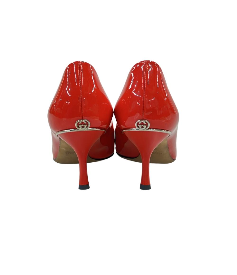 GUCCI ポインテッドトゥパンプス エナメル レディース SIZE 36 1/2 グッチ