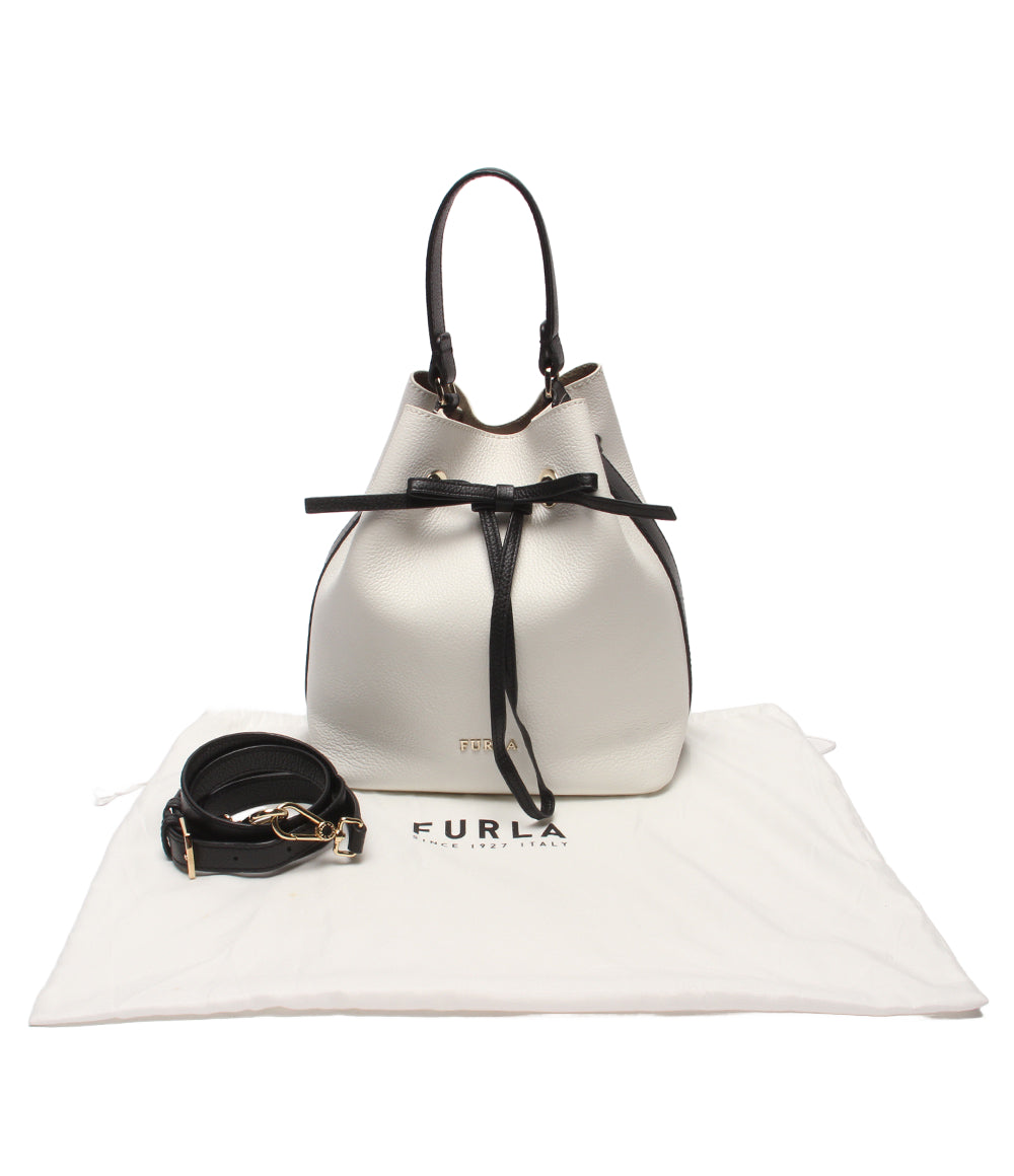 美品 FURLA 2WAYハンドバッグ ショルダーバッグ 斜め掛け 肩掛け レディース フルラ