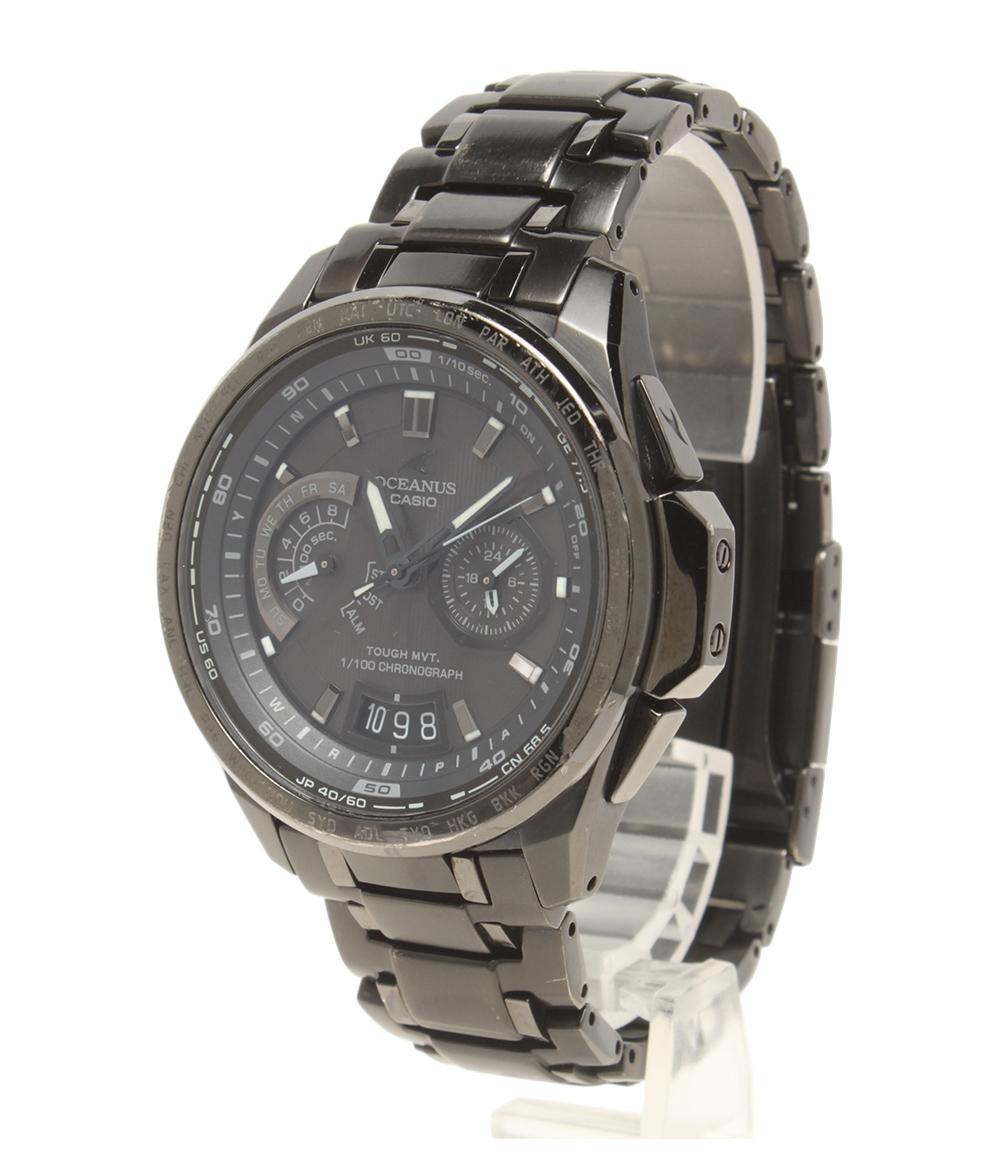CASIO nano universe 腕時計 コラボモデル オシアナス OCEANUS ソーラー ブラック OCW-T750 メンズ カシオ ナノユニバース