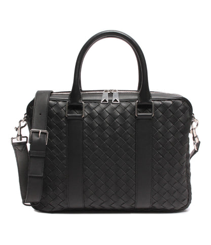 ボッテガベネタ  レザーブリーフケース シルバー金具  イントレチャート    メンズ   BOTTEGA VENETA