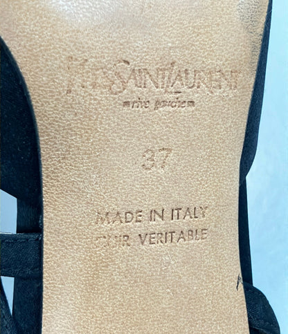 YVES SAINT LAURENT ポインテッドトゥ スリングバックパンプス レディース SIZE 37 (24.5cm) イヴ・サンローラン