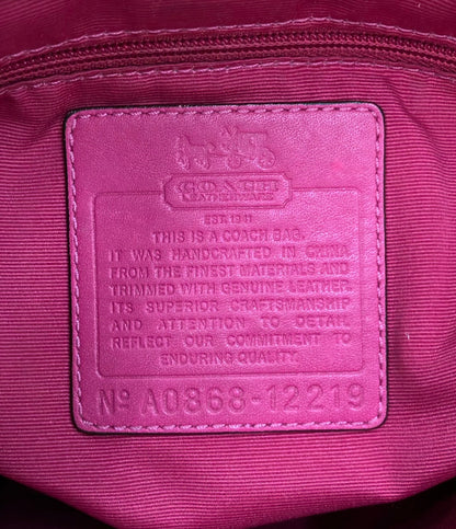 COACH トートバッグ ハンドバッグ キャンバス レザー 12219 レディース コーチ