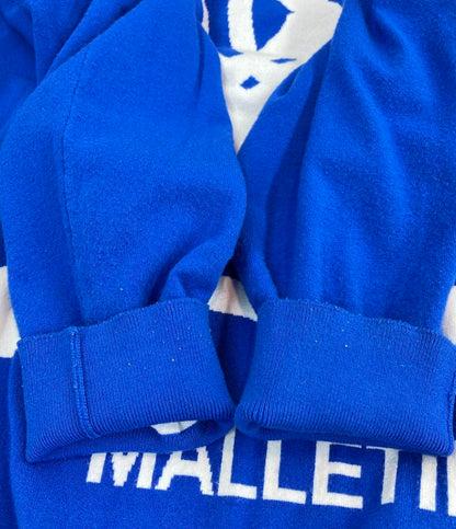 訳あり LOUIS VUITTON 長袖ニット LV スクリブルインターシャ クルーネックニット RM201 TZC HIN81W メンズ SIZE M ルイ・ヴィトン