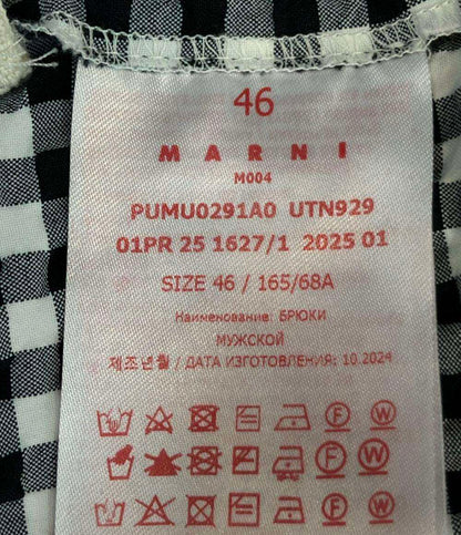 MARNI ショートパンツ ギンガムチェック柄 PUMU0291A0 UTN929 メンズ SIZE 46 マルニ