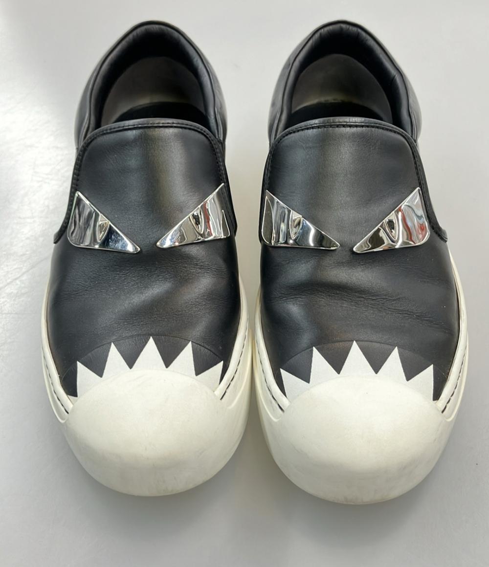 フェンディ レザースリッポン モンスター バグズアイ シャーク レディース SIZE 37 (L) FENDI