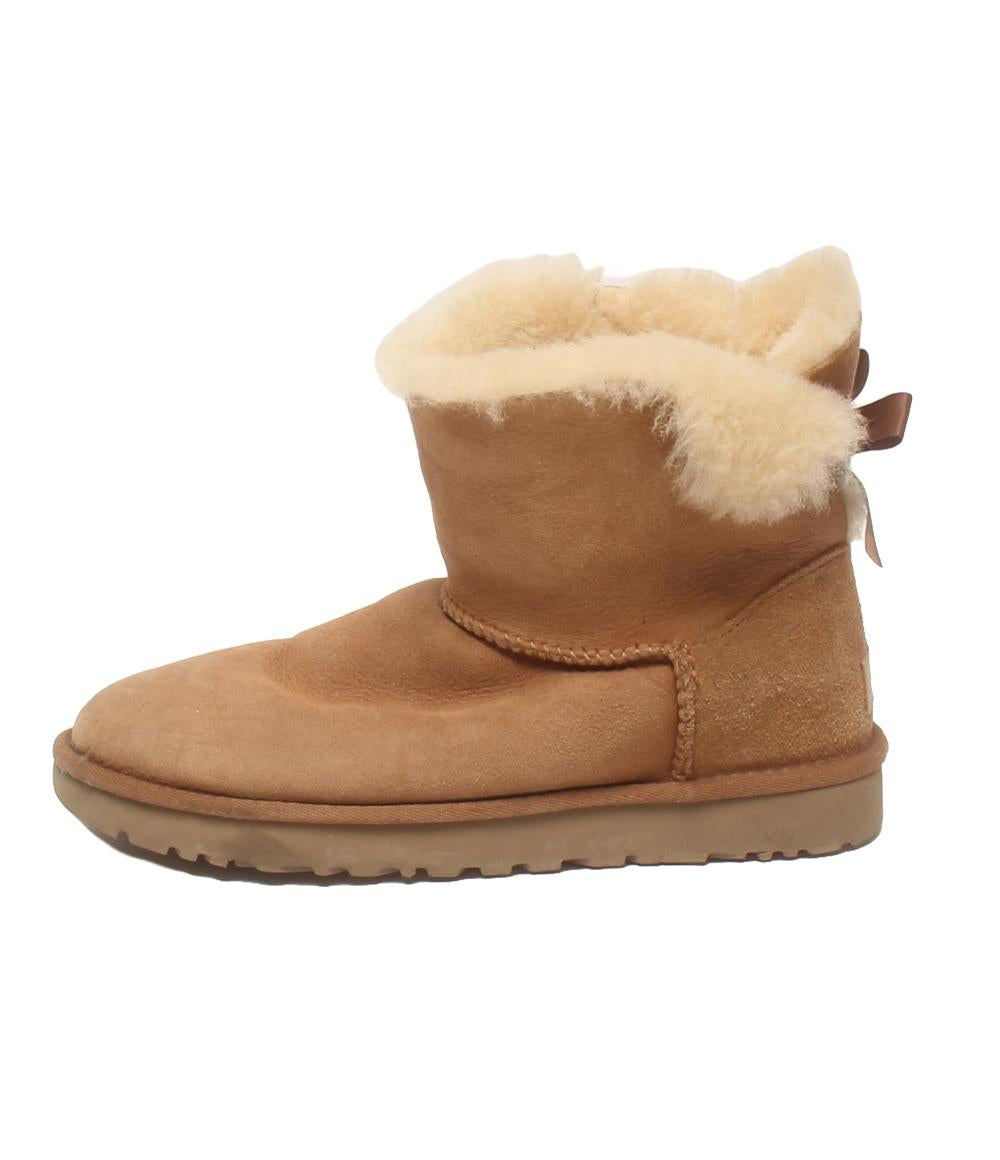 アグ ムートンブーツ ショートブーツ リボン ミニ ベイリー ボウ レディース SIZE 25 UGG