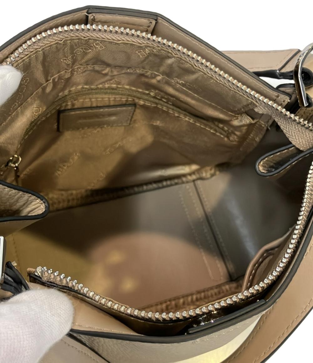 BARCOS 2way ハンドバッグ ショルダーバッグ 斜め掛け シュリンクレザー レディース バルコス