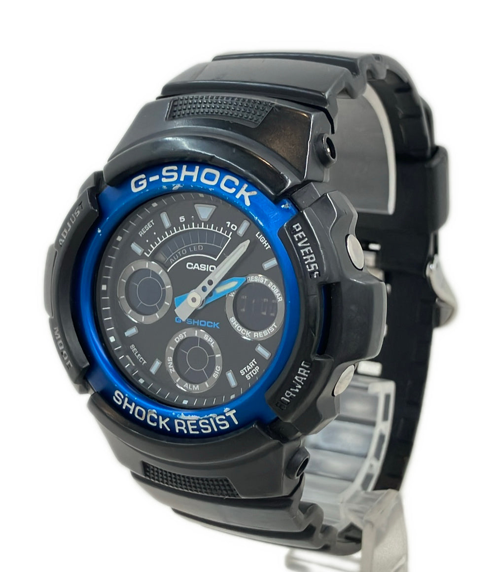CASIOに 腕時計 G-SHOCK クオーツ ブラック AW-591 レディース メンズ カシオ