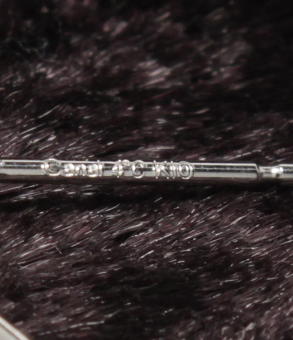 美品 カナルヨンドシー ピアス K10 しずくモチーフ レディース canal4℃