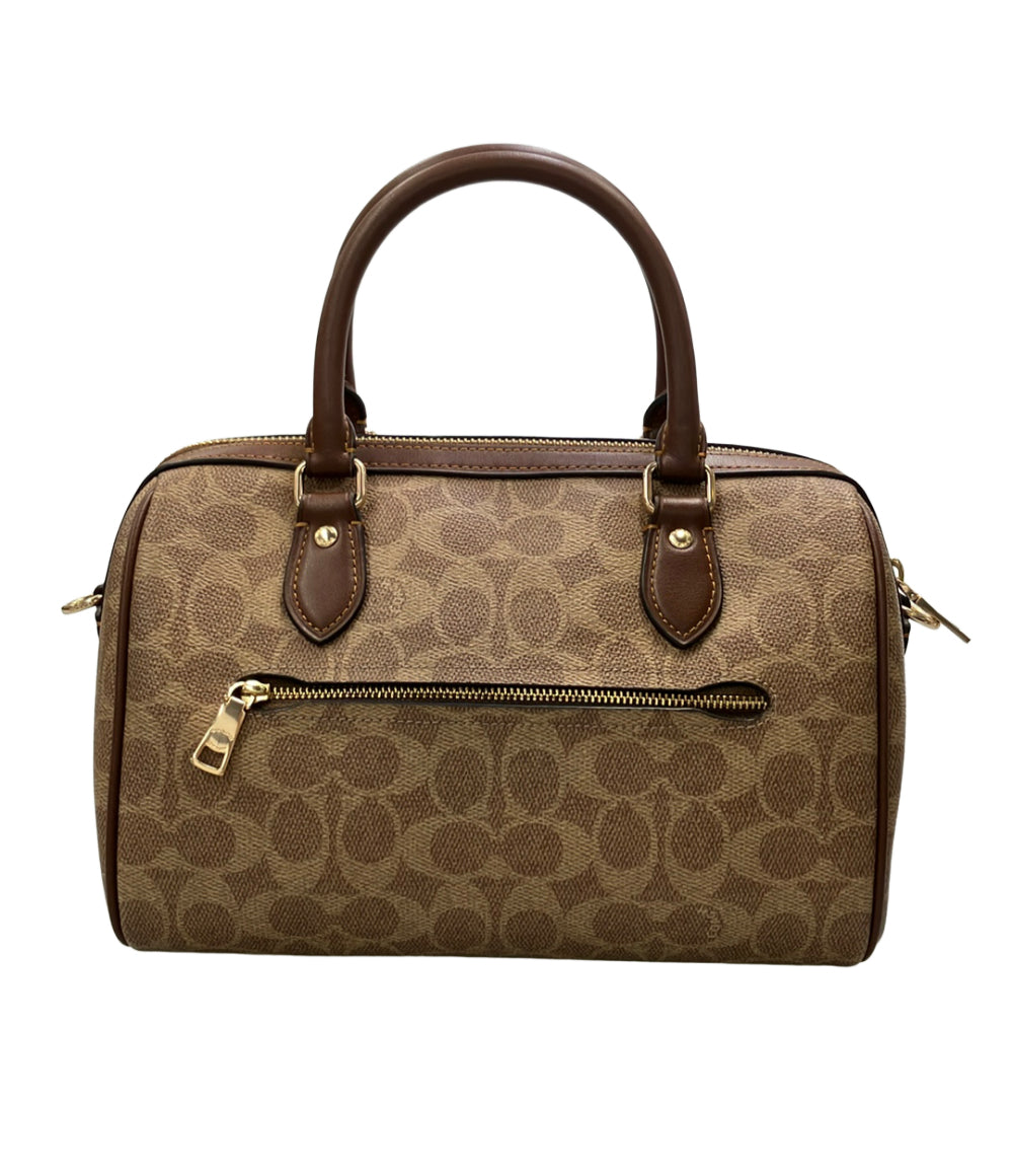 美品 COACH 2WAY ハンドバッグ ショルダーバッグ 斜め掛け シグネチャー CV961 レディース コーチ