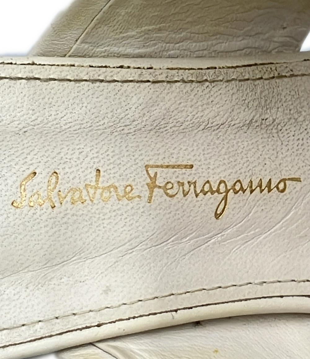 Salvatore Ferragamo ミュール サンダル チャンキーヒール レディース SIZE 8 (XL) サルヴァトーレフェラガモ