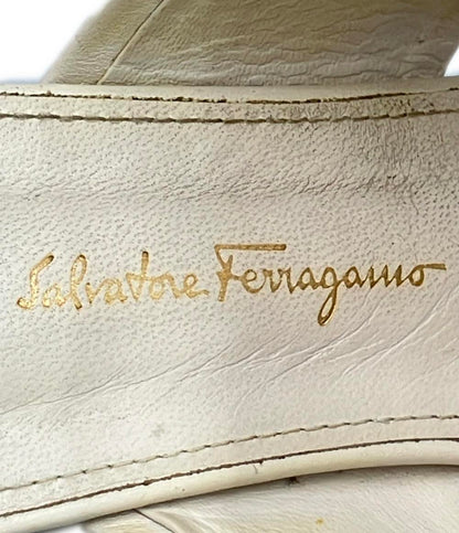 Salvatore Ferragamo ミュール サンダル チャンキーヒール レディース SIZE 8 (XL) サルヴァトーレフェラガモ