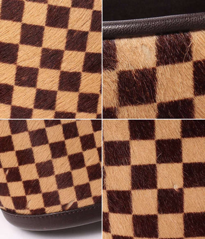 LOUIS VUITTON ハンドバッグ ハラコ インパラ ダミエソバージュ M92133 ルイ・ヴィトン