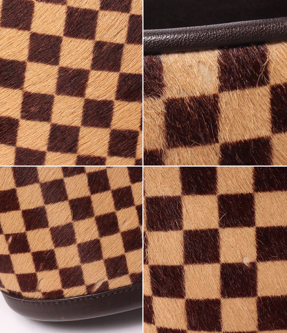 LOUIS VUITTON ハンドバッグ ハラコ インパラ ダミエソバージュ M92133 ルイ・ヴィトン