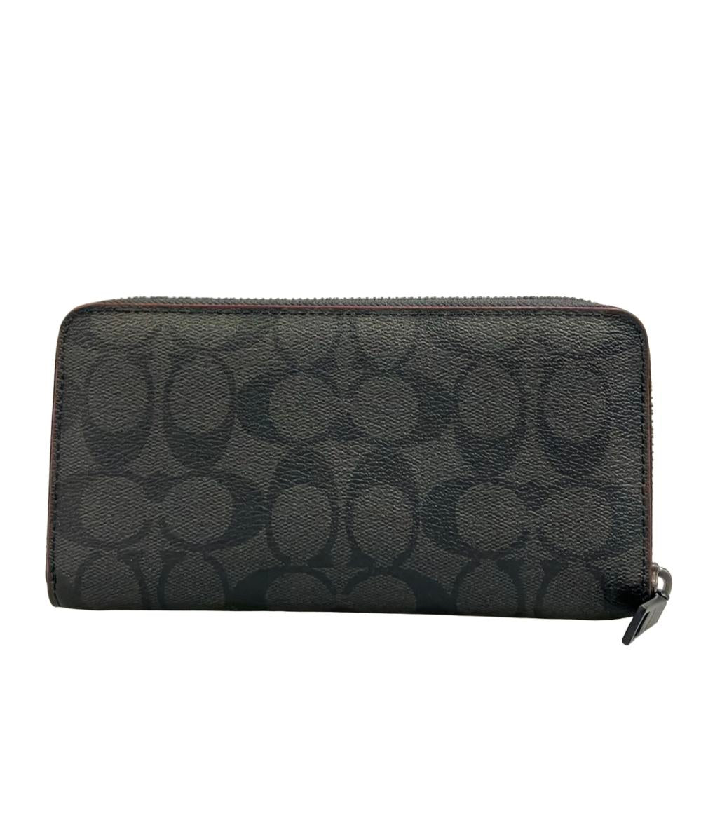 COACH コーチ 長財布 ラウンドファスナー シグネチャー メンズ レディース COACH ラウンドファスナー長財布 シグネチャー メンズ レディース