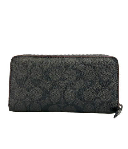 COACH ラウンドファスナー長財布 シグネチャー メンズ レディース コーチ