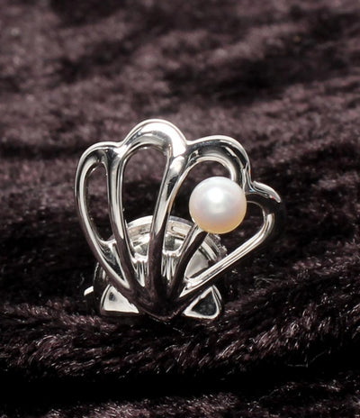 美品 TASAKI タイピン SV 貝殻モチーフ メンズ タサキ