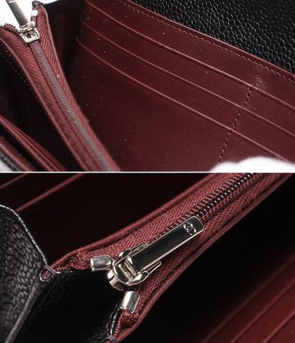 CHANEL 長財布 シルバー金具 キャビアスキン 31番台 マトラッセ クラシックロングフラップウォレット AP0241 レディース シャネル