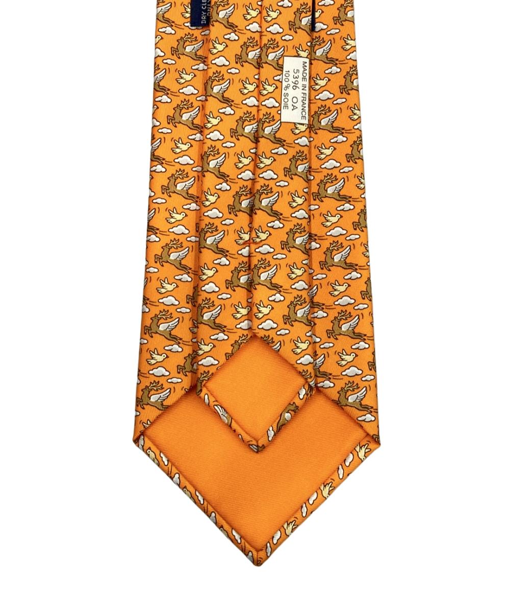 美品 エルメス ネクタイ シルク100% メンズ HERMES