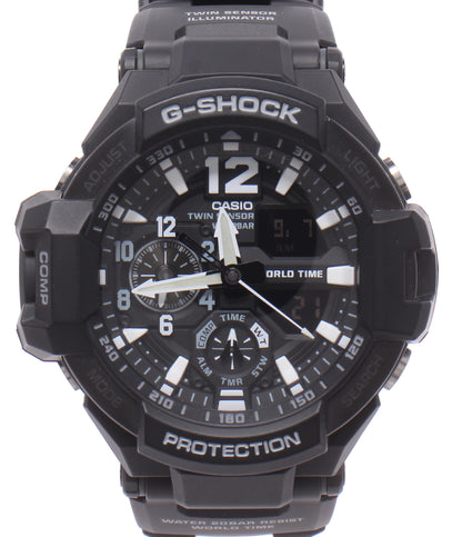 CASIO 腕時計 スカイコックピット G-SHOCK クオーツ ブラック GA-1100 メンズ カシオ