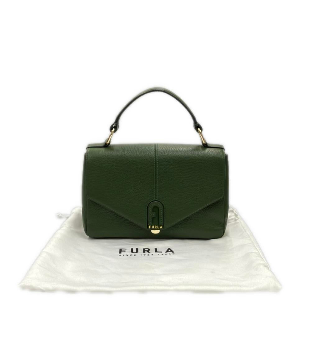 美品 Furla ハンドバッグ ショルダーバッグ 2WAY 斜め掛け ダフネ レザー レディース フルラ