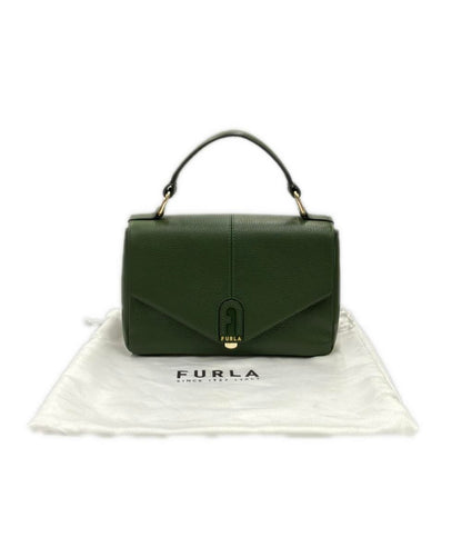 美品 Furla ハンドバッグ ショルダーバッグ 2WAY 斜め掛け ダフネ レザー レディース フルラ