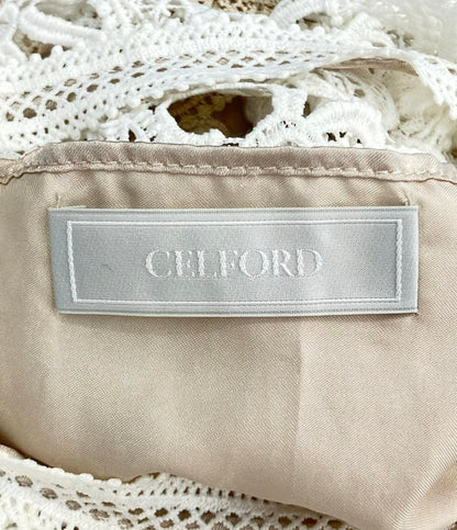 美品 CELFORD ペイズリー レースワンピース CWF0201022 レディース SIZE 36 (S) セルフォード