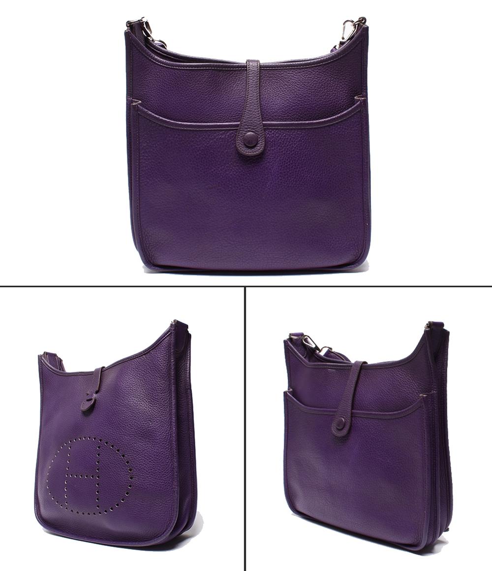 HERMES ショルダーバッグ 斜め掛け シルバー金具 □N刻印 エブリン3 レディース エルメス