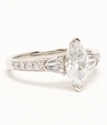 美品 リング 指輪 Pt900 ダイヤ 1.01ct 0.53ct レディース SIZE 11号