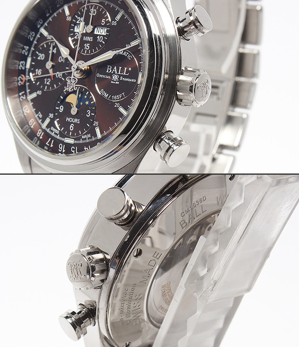 BALL Watch 腕時計 ムーンライト スペシャル トレインマスター 自動巻き ブラウン CM1036D-SJ-BR メンズ ボール ウォッチ