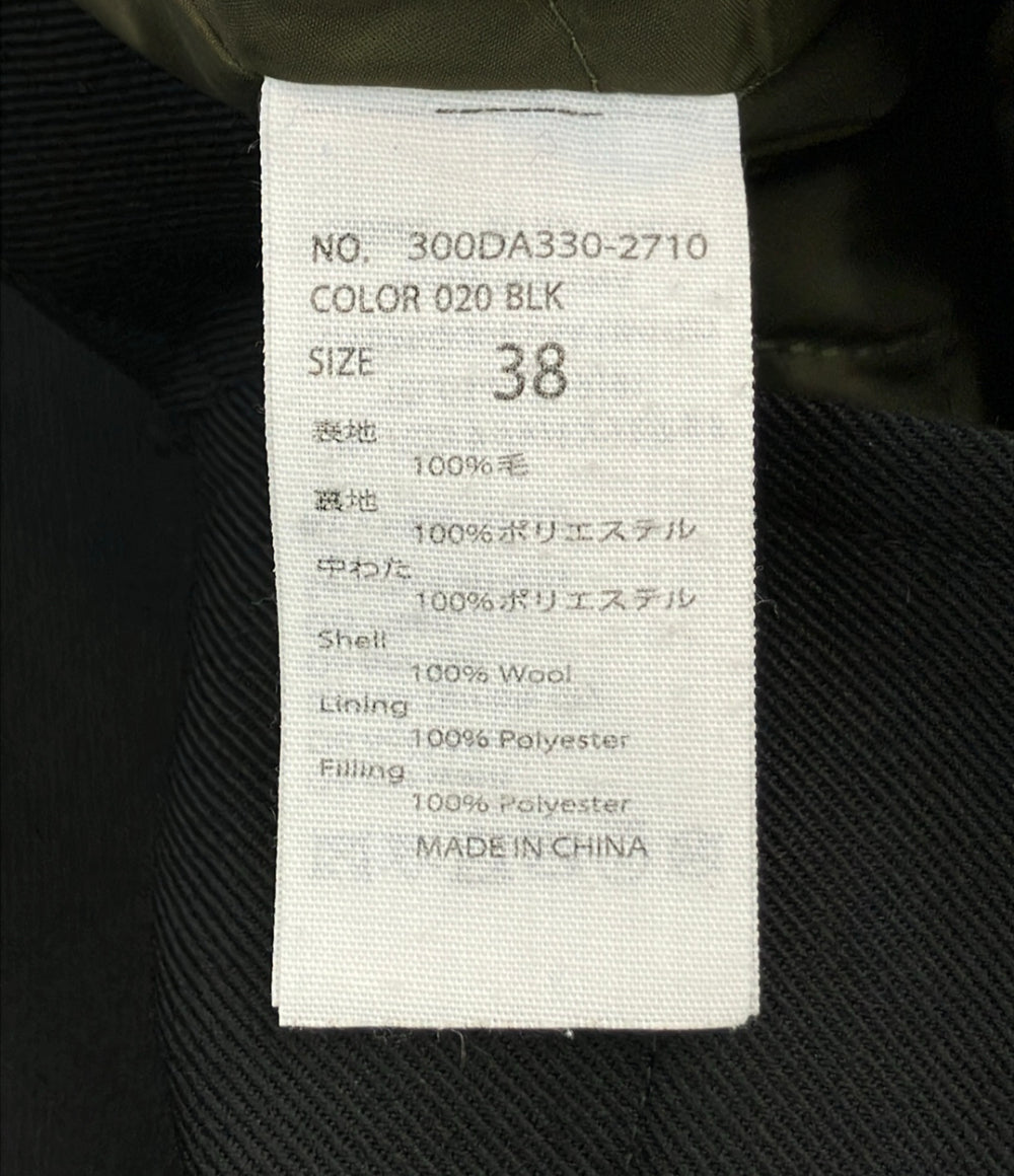 ENFOLD ファインウールギャバ ビッグカラー ショートジャケット 300DA3302710 レディース SIZE 38 エンフォルド