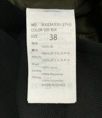 ENFOLD ファインウールギャバ ビッグカラー ショートジャケット 300DA3302710 レディース SIZE 38 エンフォルド
