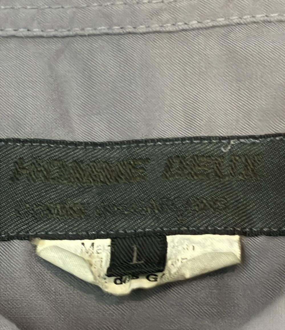 COMME DES GARCON HOMME DEUX 長袖シャツ ポリエステル DI-B029 AD2021 メンズ SIZE L コムデギャルソンオムドゥ
