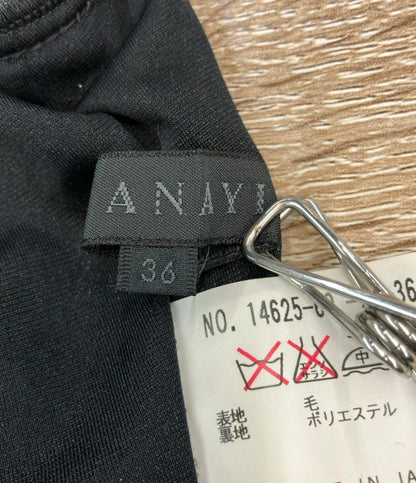 アナイ 半袖ウールワンピース レディース SIZE 36 (XS) ANAYI