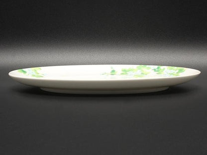 美品 ティファニー オーバルプラター プレート 皿 26cm リーフ TIFFANY&Co.