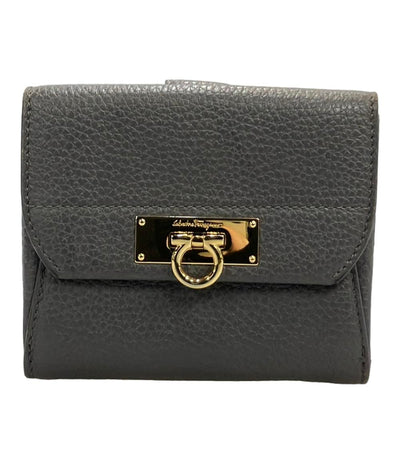 サルヴァトーレフェラガモ 二つ折り財布 レザー ガンチーニ JL-22 C268 レディース Salvatore Ferragamo