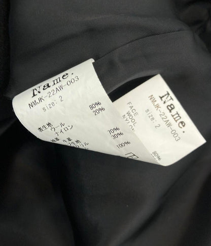 Name. スタジャン フーデッド 袖レザー ダブルジップ スナップボタン NMJK-22AW-003 メンズ SIZE 2 (M) ネーム