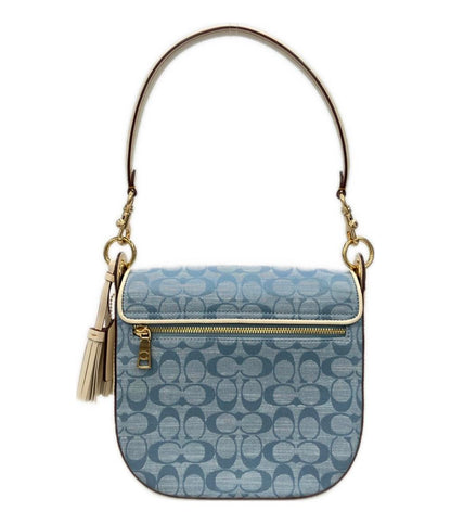 美品 コーチ ショルダーバッグ 斜め掛け 肩掛け シグネチャー C8514 レディース COACH