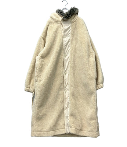 HYKE フードコート M-43type ボア フロントボタンダブルジップ 20AW 17268-0201 20FW レディース SIZE S ハイク