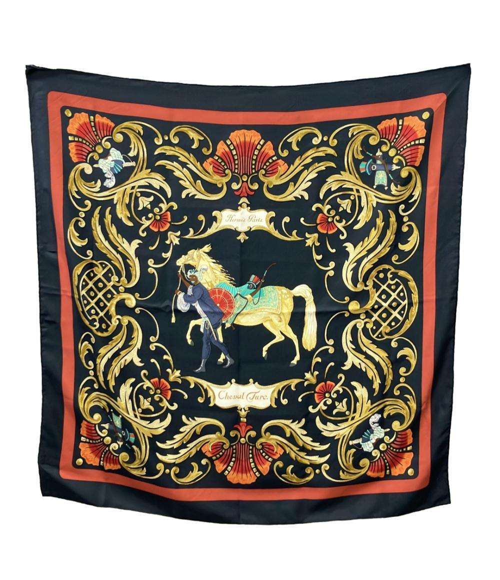 HERMES スカーフ シルク100% カレ90 Cheval Turc レディース エルメス