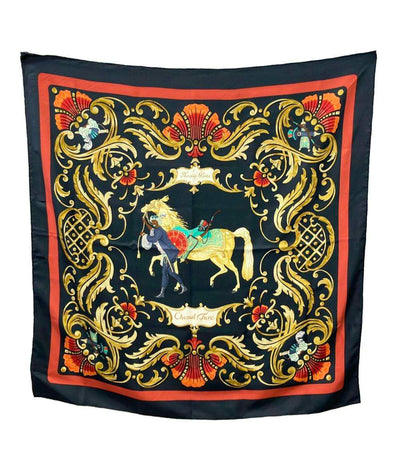 HERMES スカーフ シルク100% カレ90 Cheval Turc レディース エルメス