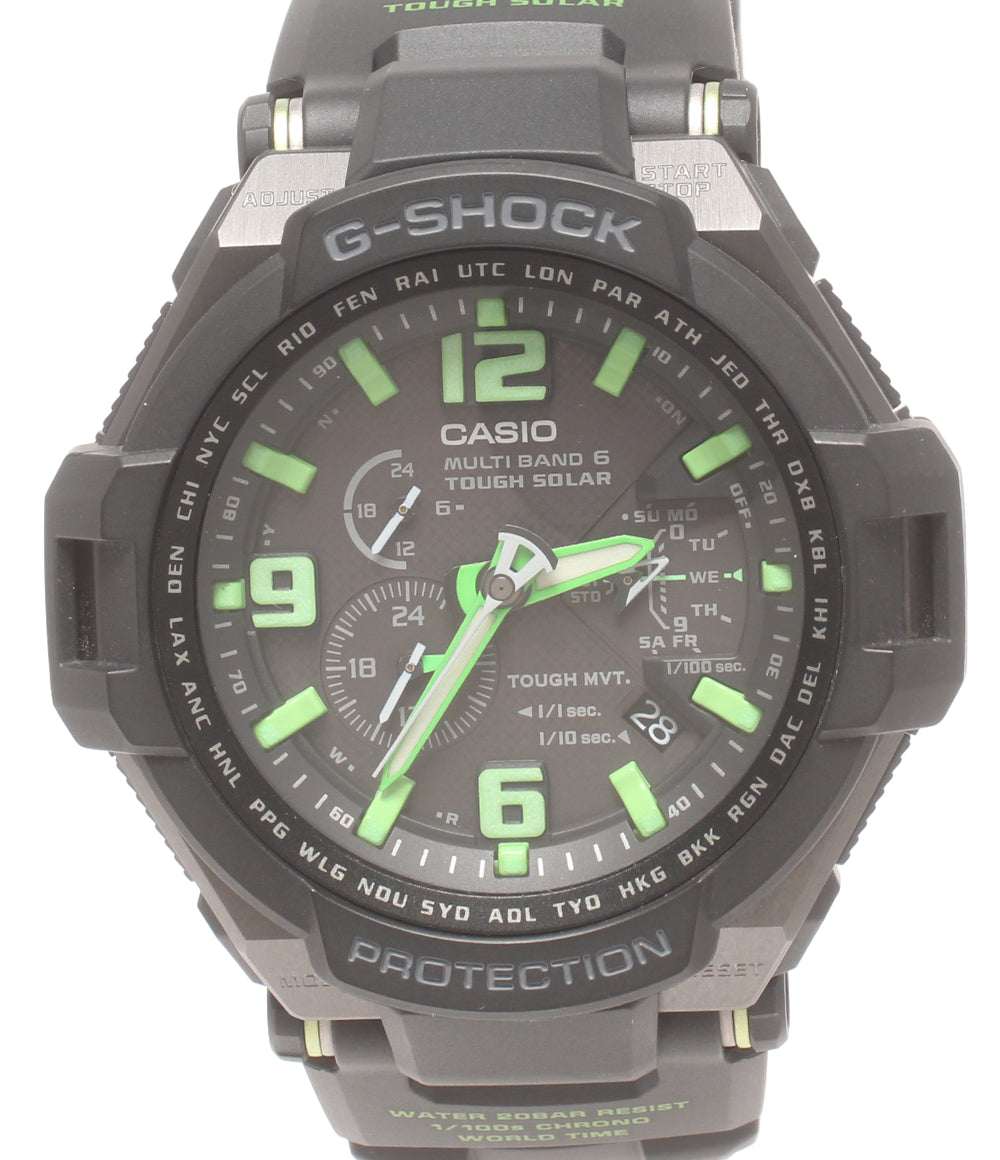 美品 CASIO 腕時計 スカイコックピット G-SHOCK 電波ソーラー ソーラー GW-4000 メンズ カシオ