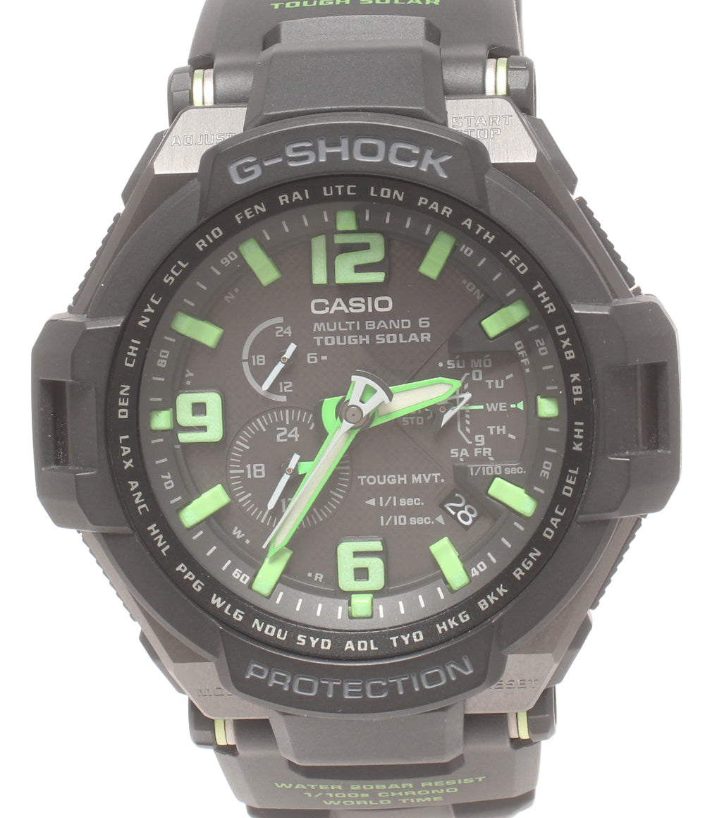 美品 CASIO 腕時計 スカイコックピット G-SHOCK 電波ソーラー ソーラー GW-4000 メンズ カシオ