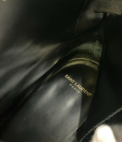 SAINT LAURENT ショートブーツ サイドジップ パイソン メンズ SIZE 43 (M) サンローラン