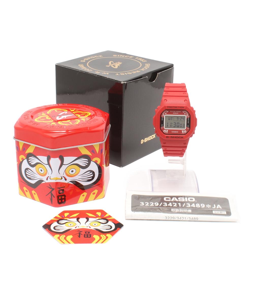 美品 カシオ 腕時計 ダルマ 達磨 G-SHOCK クオーツ DW-5600DA-4JR