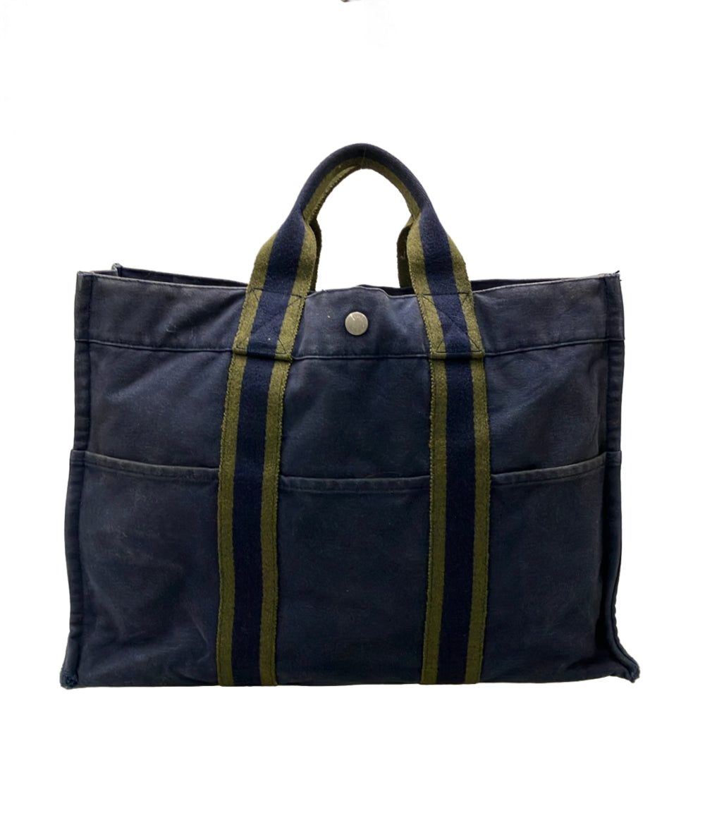 HERMES トートバッグ キャンバス フールトゥMM レディース エルメス
